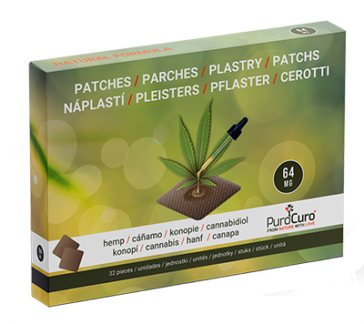 PuroCuro Hemp/CBD pleisters 64mg (32x)