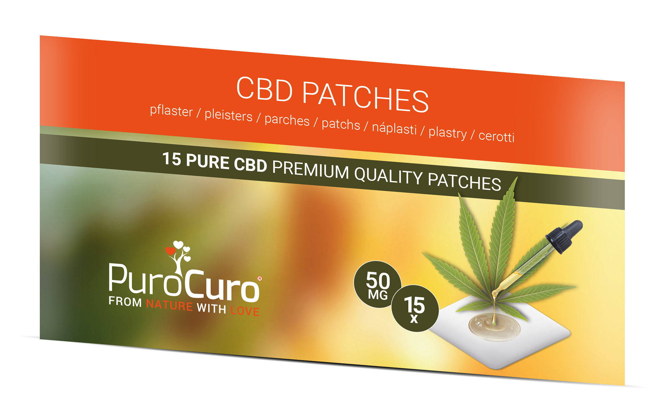 PuroCuro CBD pleisters 50mg (15x)